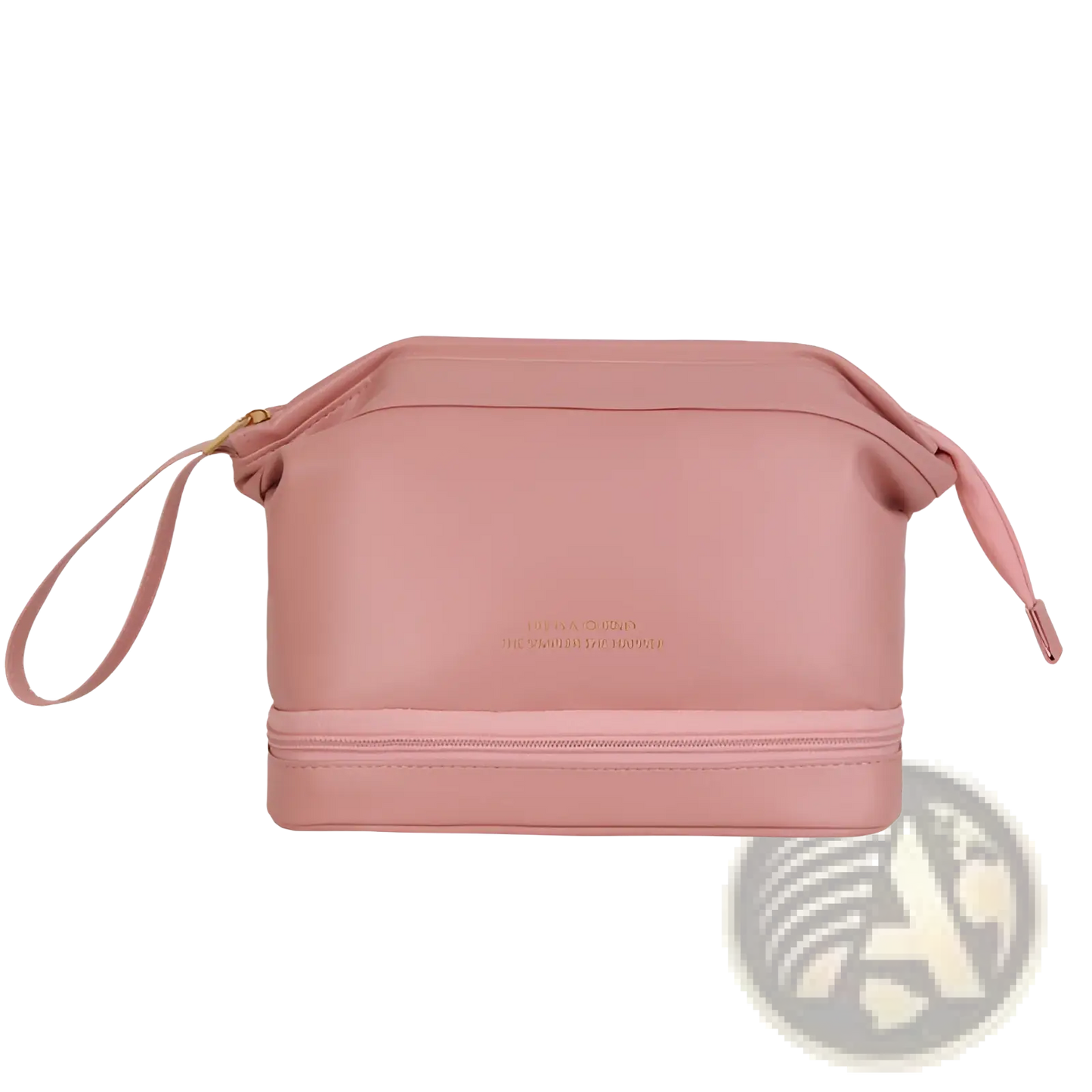 Large Capacity Leather Travel Makeup Bag Organizer
