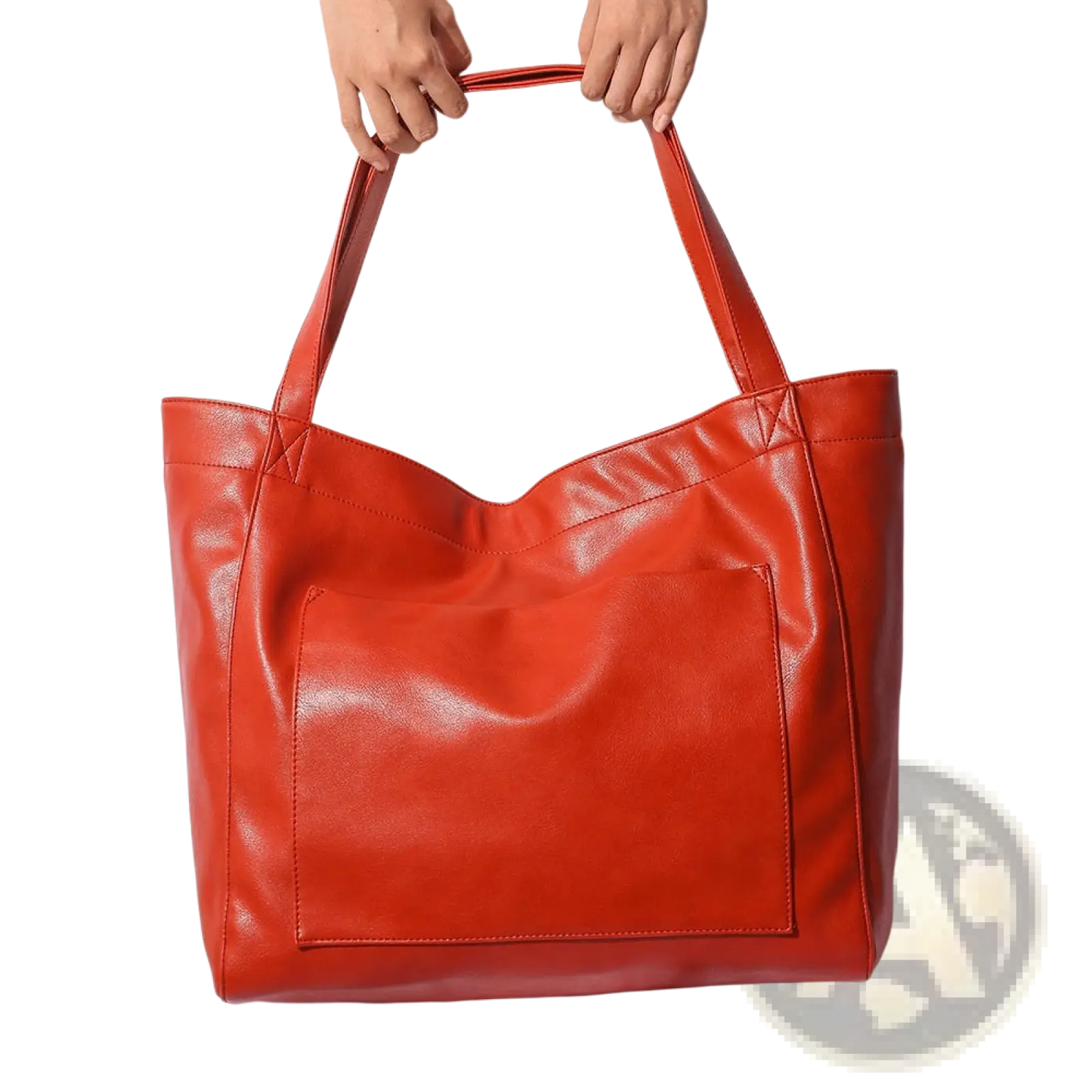Large Capacity Oil Wax Leather Tote Shoulder Bag