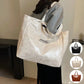 Large Waterproof Glossy Shoulder Tote Bag