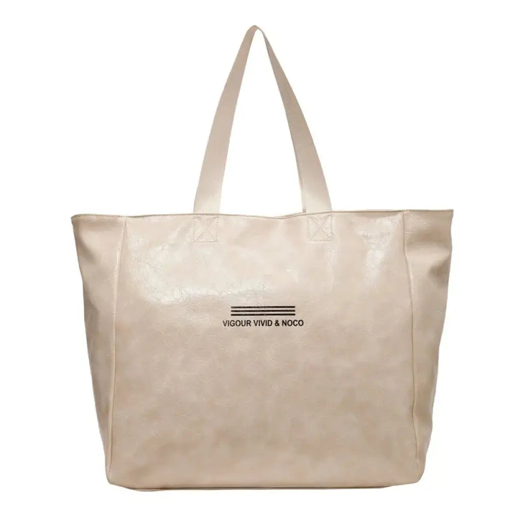 Large Waterproof Glossy Shoulder Tote Bag