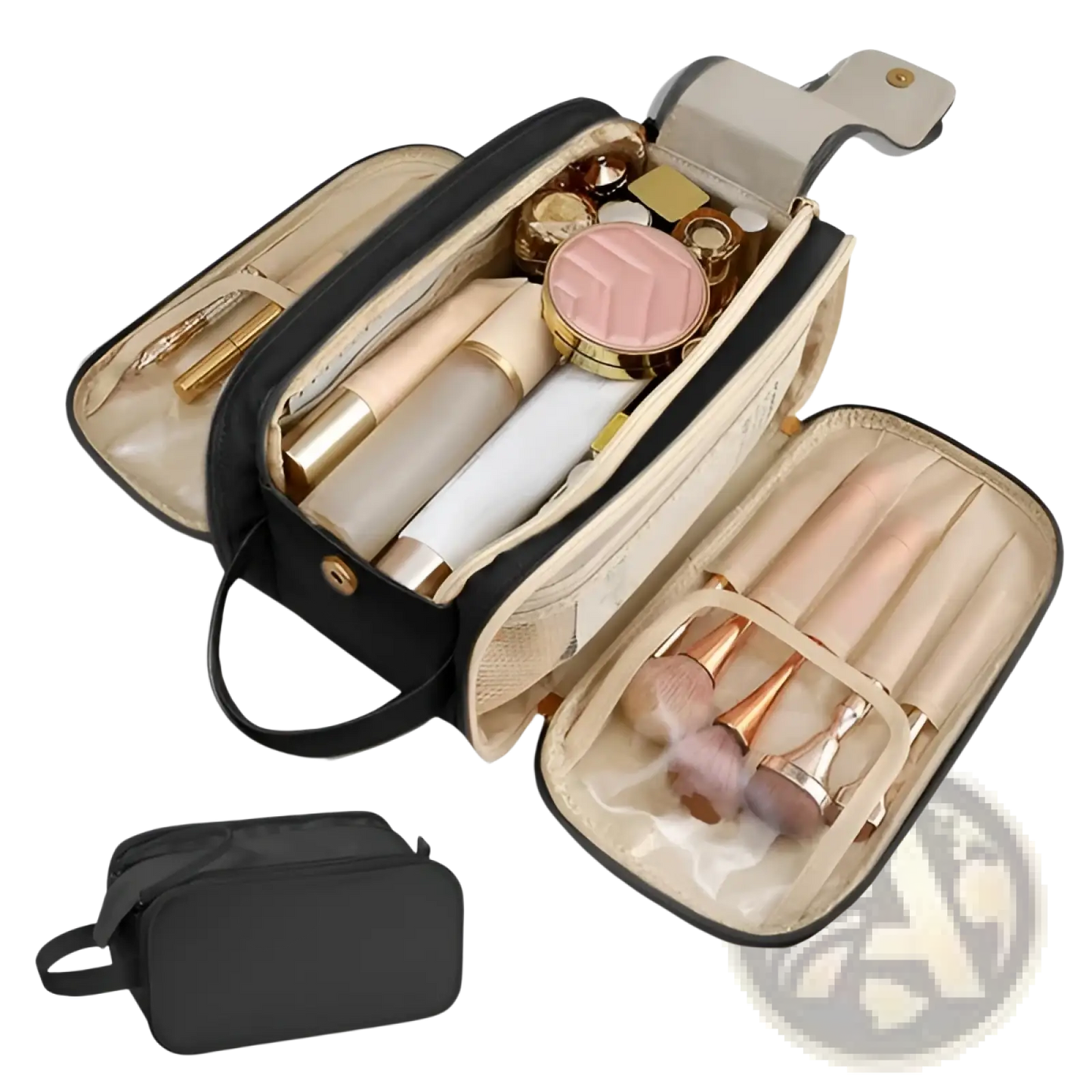 Large Capacity Waterproof Pu Leather Travel Makeup Bag