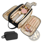Large Travel Toiletry Bag Hanging Leather Makeup Case