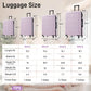 Lavender 6 Piece Hardshell Luggage Set with Spinner Wheels
