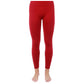Love Charm Women's Fleece Lined Seamless Leggings Red Size Medium Large