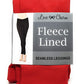 Love Charm Women's Fleece Lined Seamless Leggings Red Size Medium Large