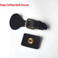 Handcrafted Oval Leather Hook Fasteners with Brass Hardware
