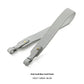 Adjustable Textured Leather Handbag Strap with Gold Clasp