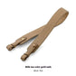 Adjustable Textured Leather Handbag Strap with Gold Clasp