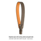 Adjustable Textured Leather Handbag Strap with Gold Clasp