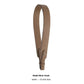 Adjustable Textured Leather Handbag Strap with Gold Clasp