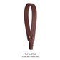 Adjustable Textured Leather Handbag Strap with Gold Clasp