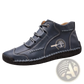 Leather Boots Hand Stitched Vintage High Top Sneakers