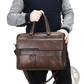 Leather Briefcase Shoulder Bag for Men Premium Pu