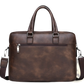 Leather Briefcase Shoulder Bag for Men Premium Pu