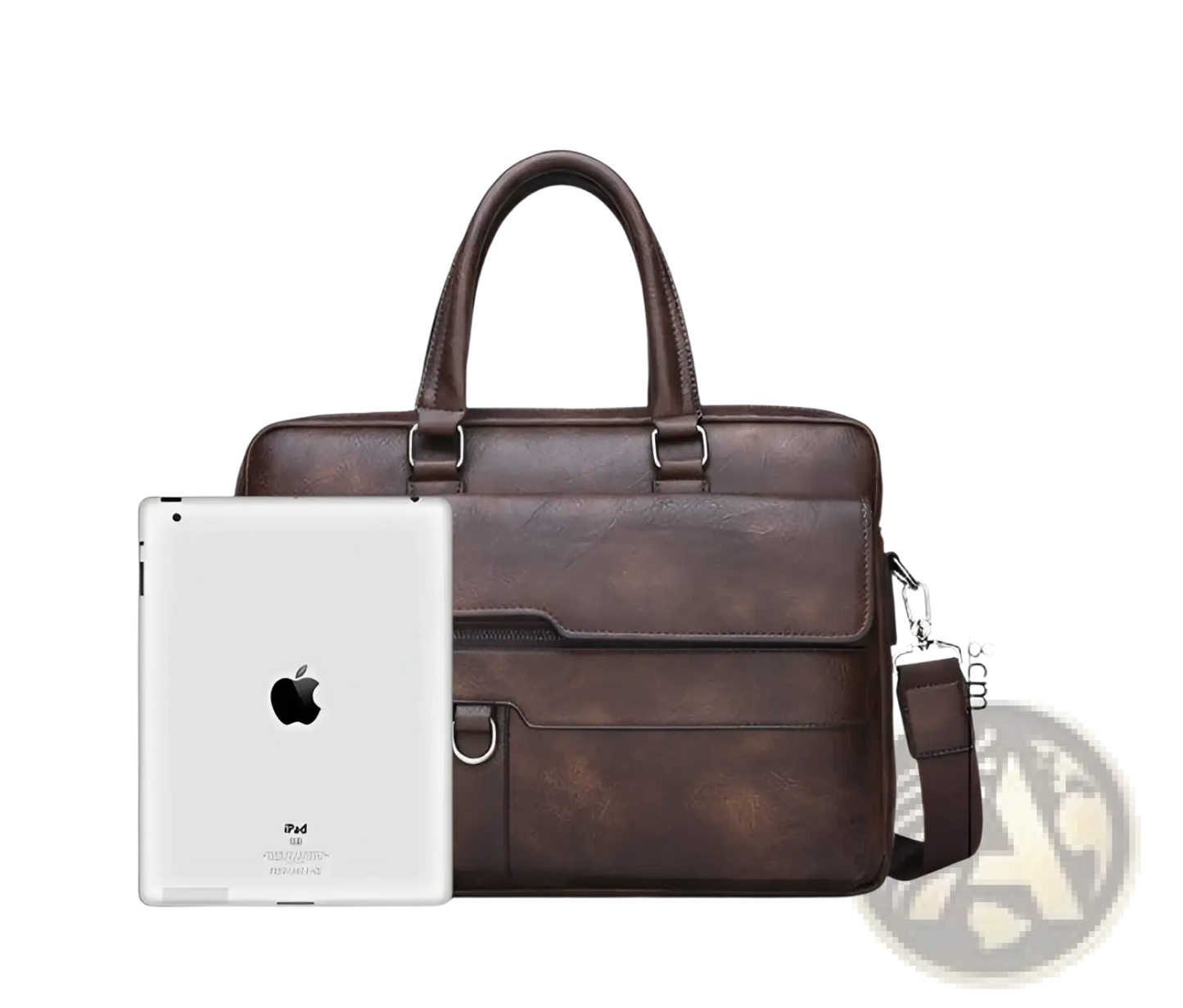 Leather Briefcase Shoulder Bag for Men Premium Pu