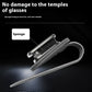 Leather Car Glasses Clip Holder Pu Leather Case