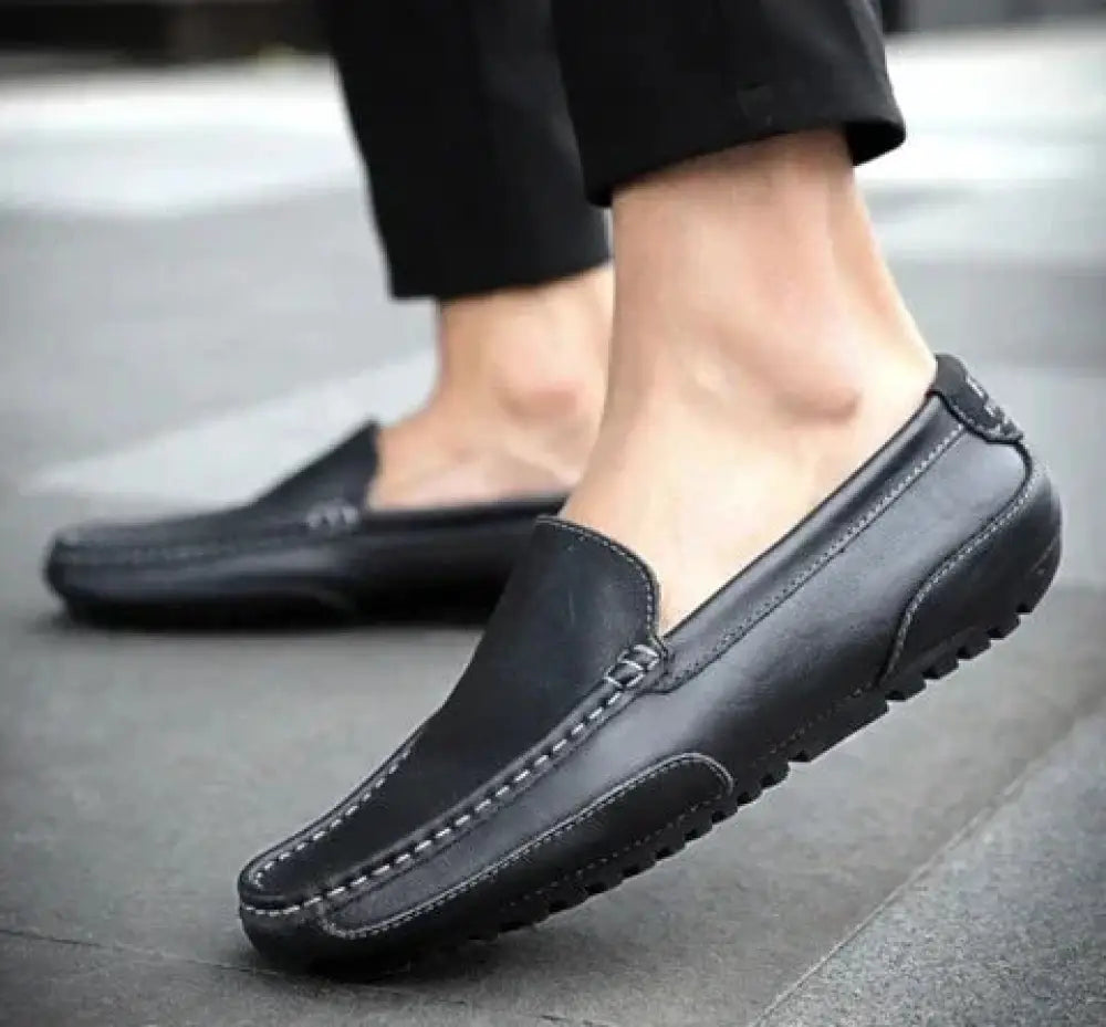 Men's Soft Leather Slip on Loafers and Casual Shoes