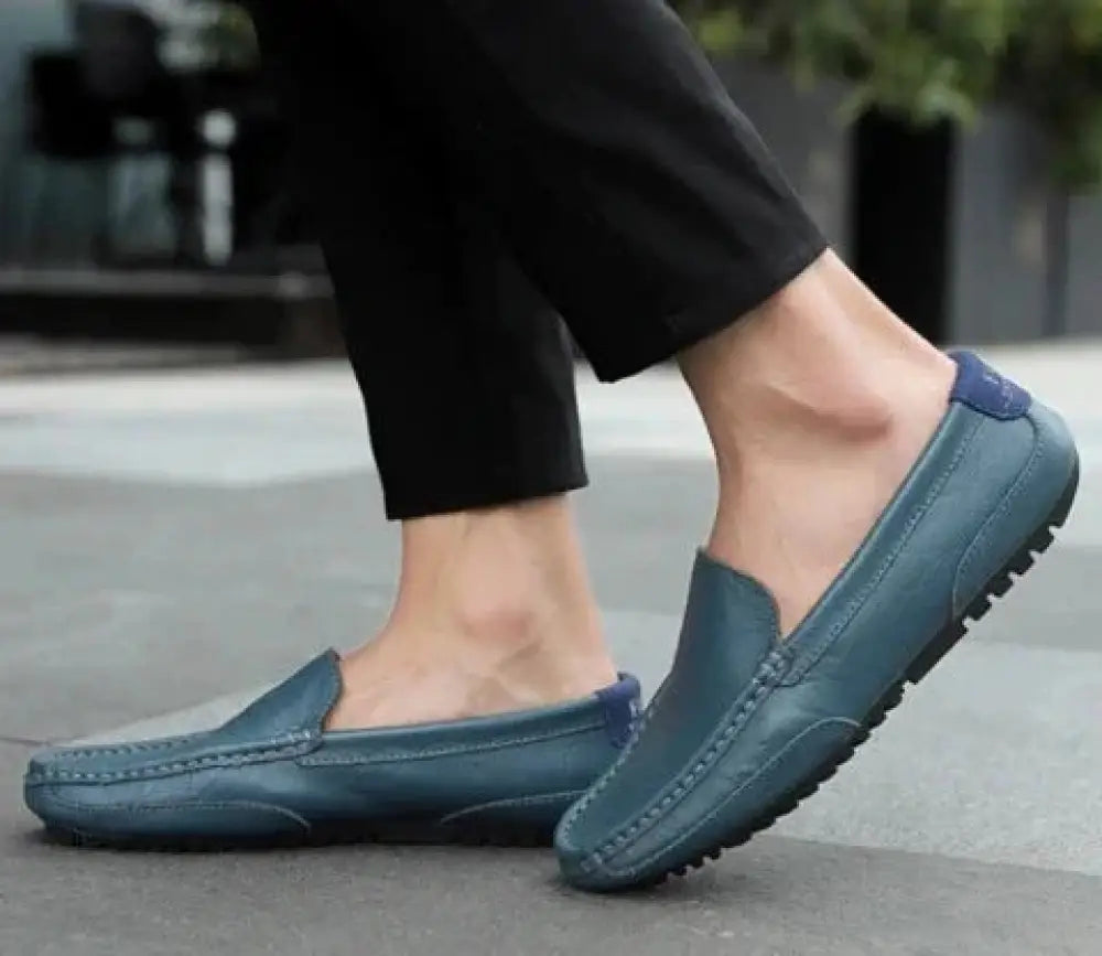 Men's Soft Leather Slip on Loafers and Casual Shoes