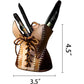 Handcrafted Leather Corset Desk Organizer and Pen Holder