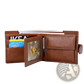 Leather Cowhide Wallet Multifunctional Bifold Clutch