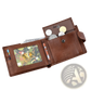Leather Cowhide Wallet Multifunctional Bifold Clutch