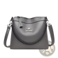 Leather Crossbody Handbag with Silver Chain Strap
