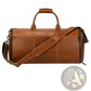 Leather Duffle Bag Vintage Large Folding Travel Bag
