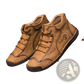 Leather High Top Sneakers Vintage Hand Stitched Shoes