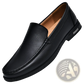 Leather Loafers Breathable Hollow Business Shoes