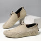 Leather Loafers Breathable Suede Slip on Casual Shoes