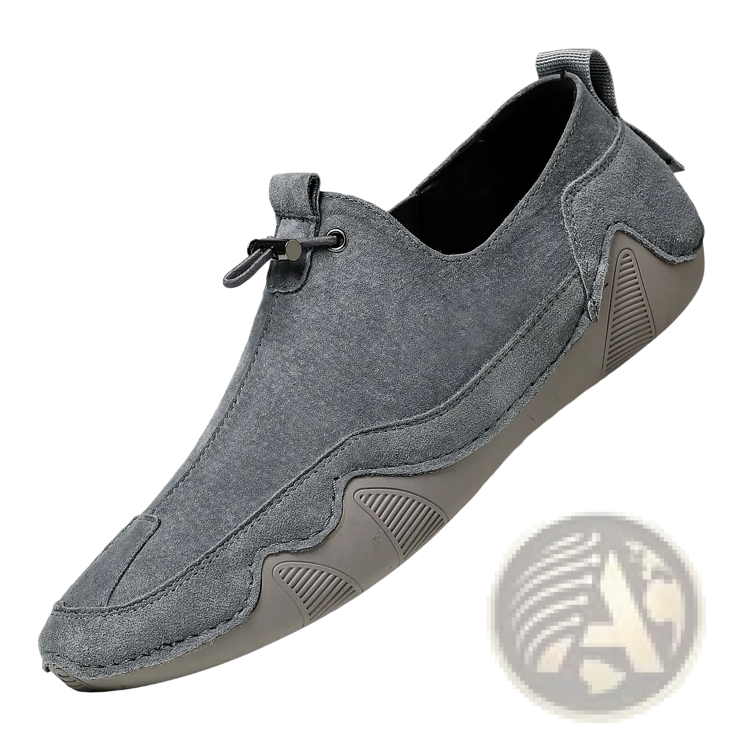 Leather Loafers Breathable Suede Slip on Casual Shoes
