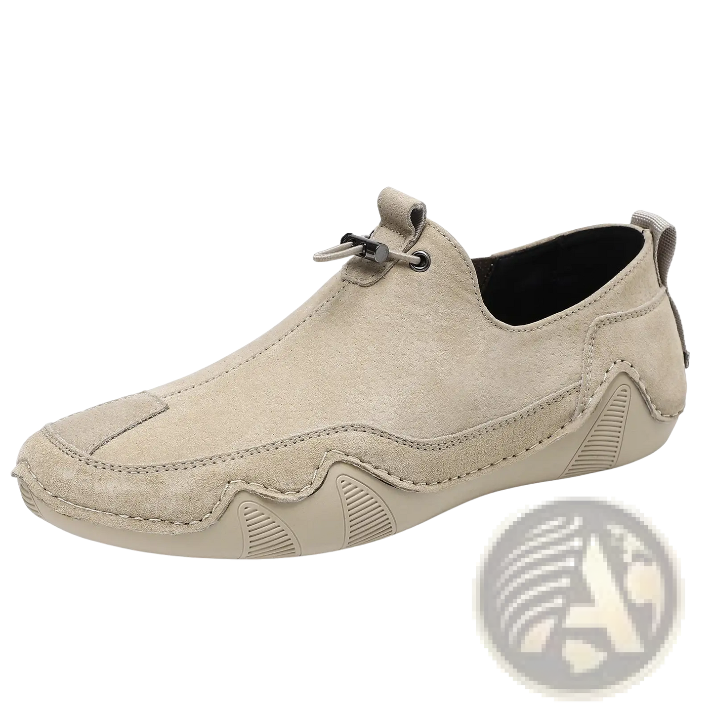 Leather Loafers Breathable Suede Slip on Casual Shoes