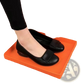 Leather Loafers with Square Toe and Bow Detail