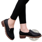 Leather Loafers Waterproof Platform Flat Shoes