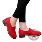 Leather Loafers Waterproof Platform Flat Shoes