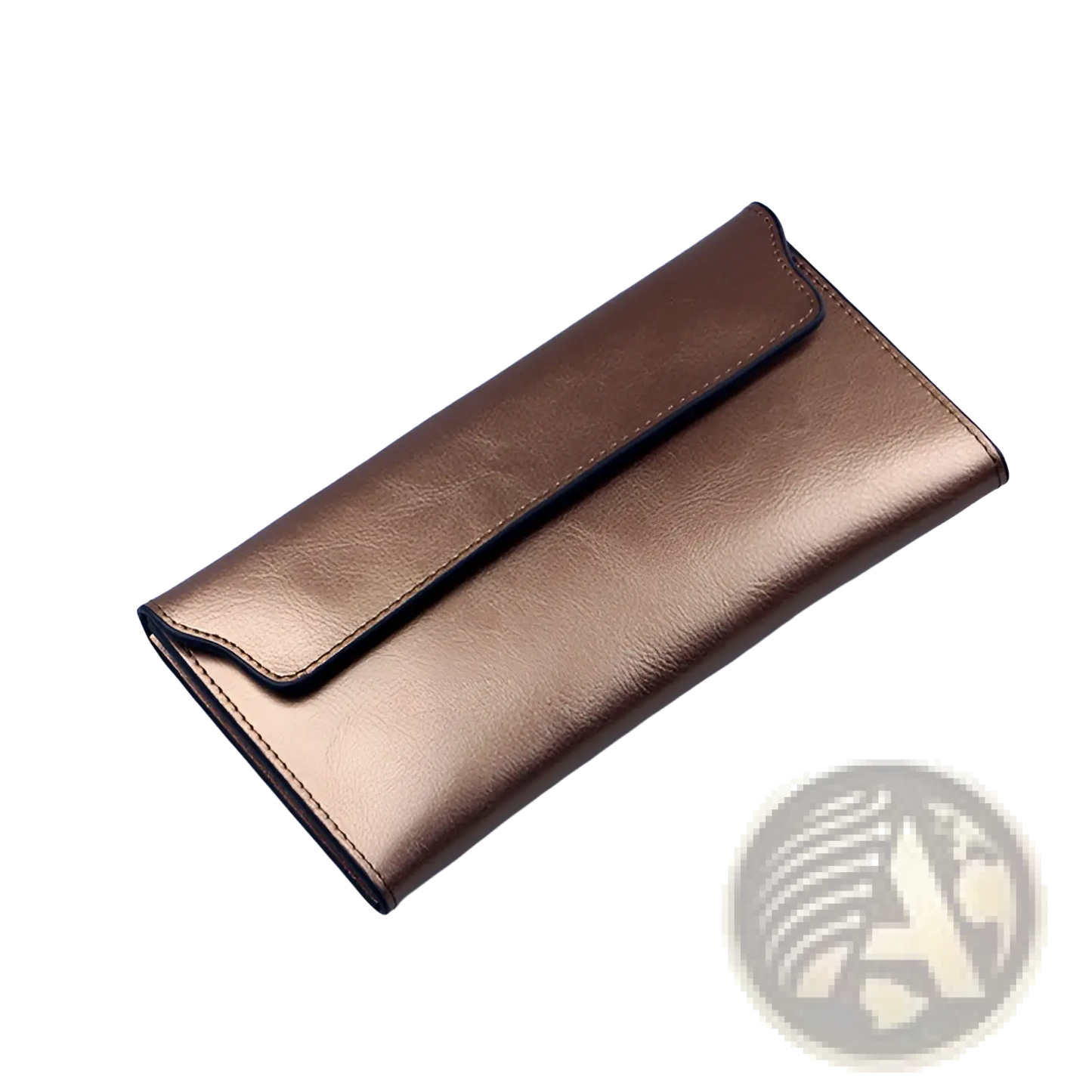 Leather Long Wallet Slim Minimalist Cowhide Clutch