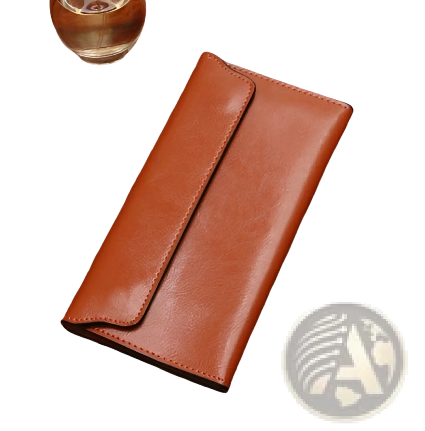 Leather Long Wallet Slim Minimalist Cowhide Clutch
