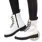 Leather Martin Boots Round Toe Flat Ankle Shoes