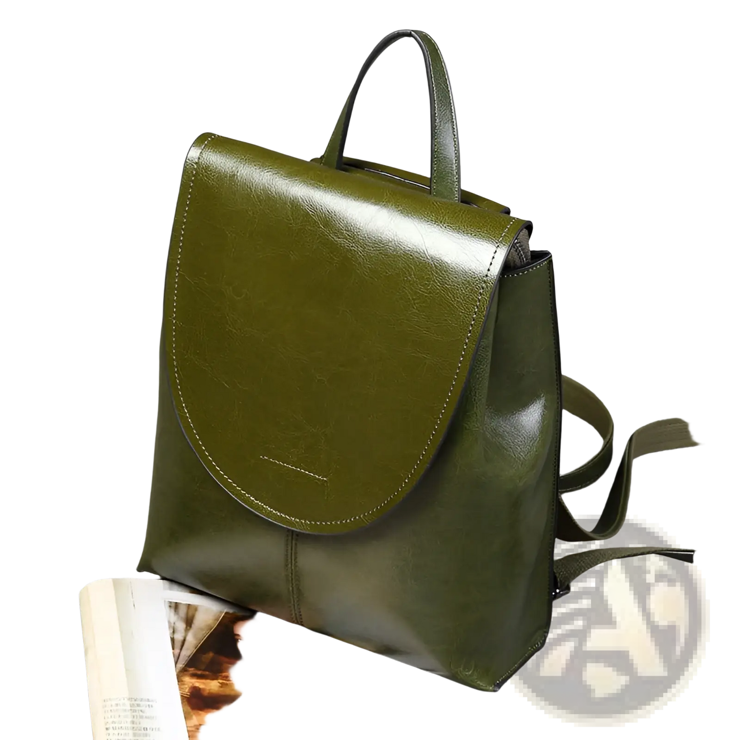 Leather Messenger Backpack Retro Fashion Bag