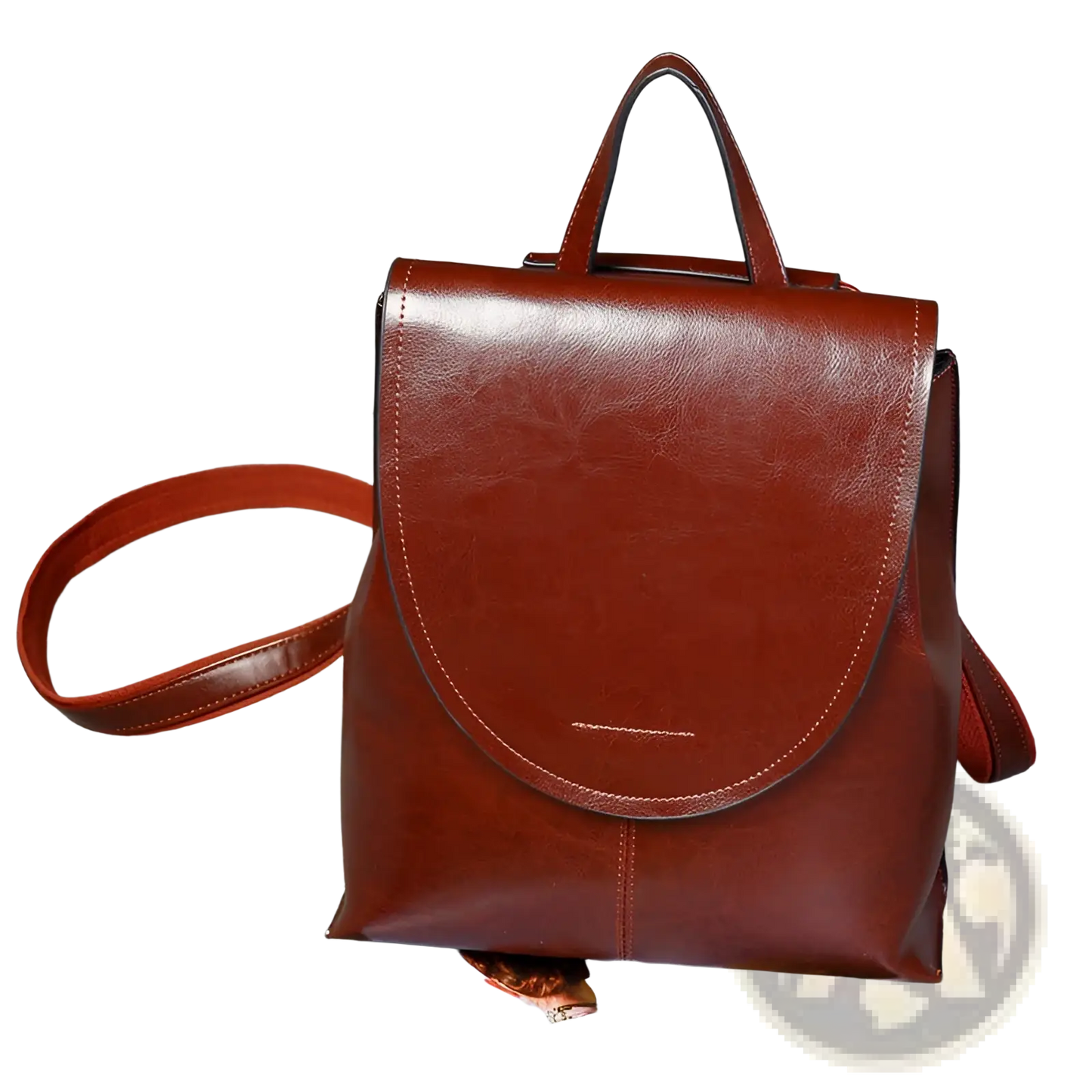 Leather Messenger Backpack Retro Fashion Bag