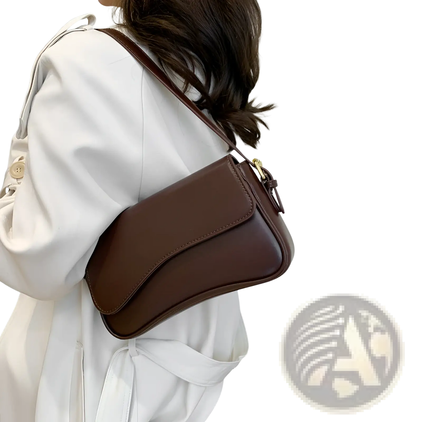 Leather Messenger Bag Minimalist Crossbody Organ Bag
