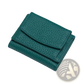 Leather Mini Wallet Compact Cowhide Bifold Card Holder