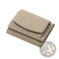 Leather Mini Wallet Compact Cowhide Bifold Card Holder