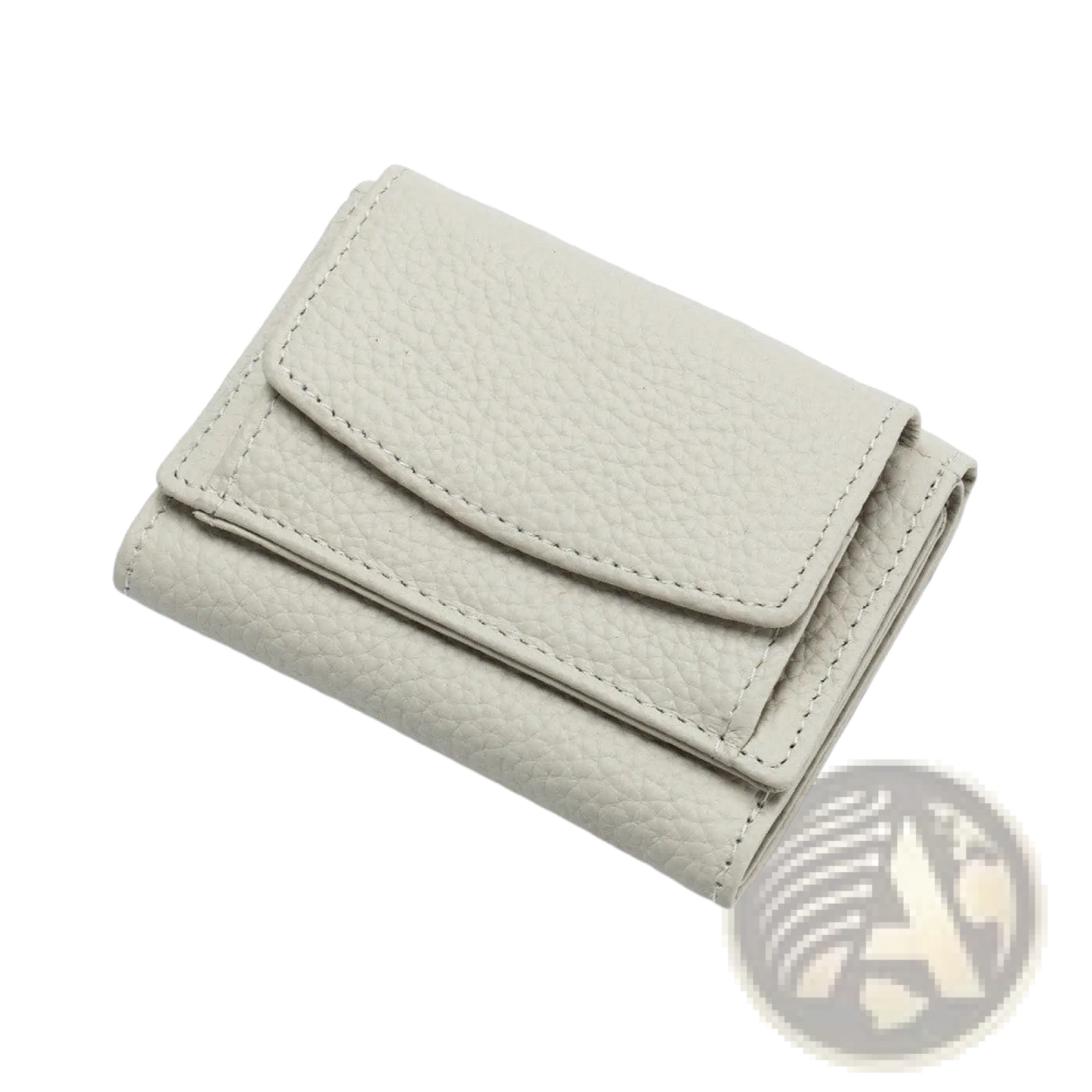 Leather Mini Wallet Compact Cowhide Bifold Card Holder