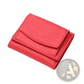 Leather Mini Wallet Compact Cowhide Bifold Card Holder