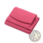 Leather Mini Wallet Compact Cowhide Bifold Card Holder