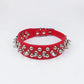 Studded Spiked Leather Dog Collar for Small and Medium Breeds