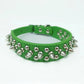 Studded Spiked Leather Dog Collar for Small and Medium Breeds
