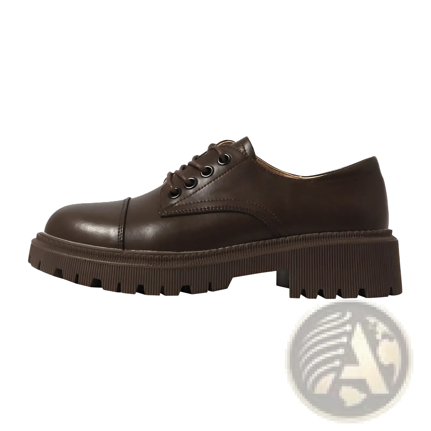 Leather Platform Oxford Shoes British Style Cowhide