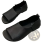 Leather Sandals Retro Soft Sole Peep Toe Slip Ons